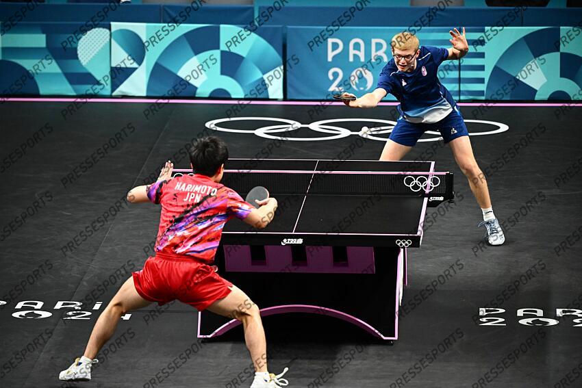HARIMOTO (Tomokazu) - (jap) lebrun (felix) - (fra) - F.LEBRUN/HARIMOTO Pour le bronze FRANCE-JAPON match 2 