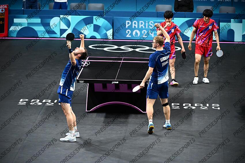 Gauzy (Simon) - (fra) - Lebrun (Alexis) - (fra) - GAUZY A.LEBRUN/SHINOZUKA TOGAMI Pour le bronze FRANCE-JAPON match 1 