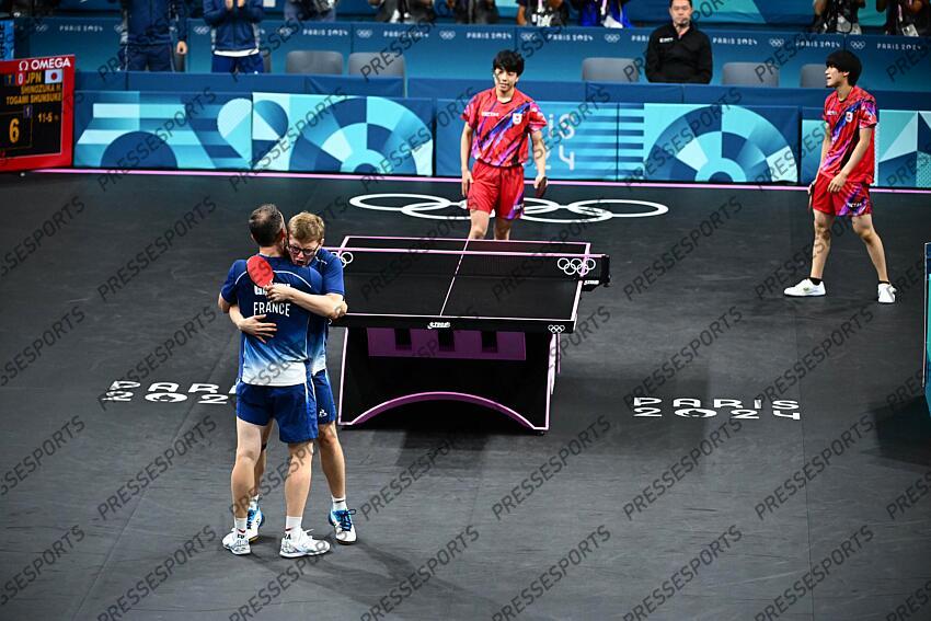 Gauzy (Simon) - (fra) - Lebrun (Alexis) - (fra) - GAUZY A.LEBRUN/SHINOZUKA TOGAMI Pour le bronze FRANCE-JAPON match 1 