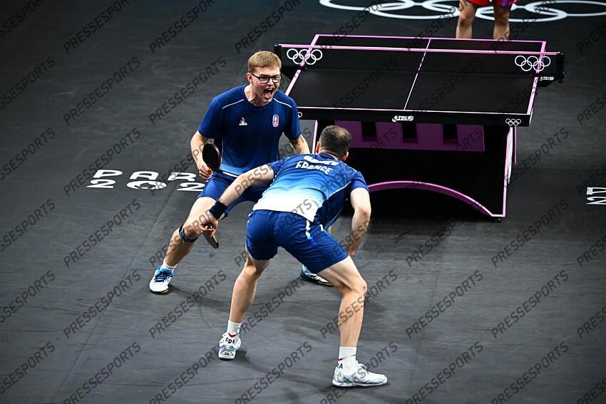 Lebrun (Alexis) - (fra) - Gauzy (Simon) - (fra) - GAUZY A.LEBRUN/SHINOZUKA TOGAMI Pour le bronze FRANCE-JAPON match 1 