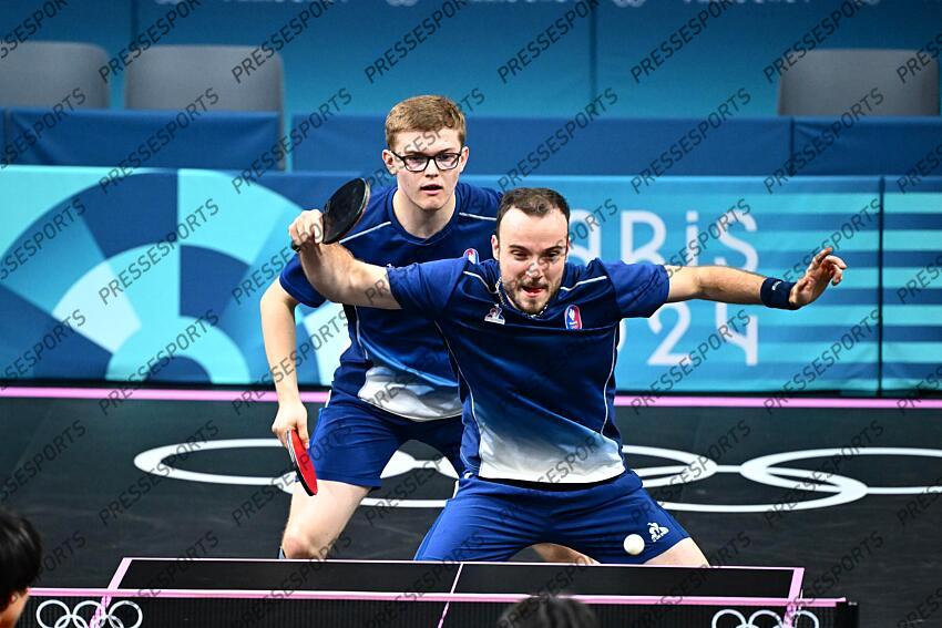 Lebrun (Alexis) - (fra) - Gauzy (Simon) - (fra) - GAUZY A.LEBRUN/SHINOZUKA TOGAMI Pour le bronze FRANCE-JAPON match 1 