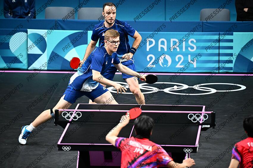 Lebrun (Alexis) - (fra) - Gauzy (Simon) - (fra) - SHINOZUKA (Hiroto) - (jap) - GAUZY A.LEBRUN/SHINOZUKA TOGAMI Pour le bronze FRANCE-JAPON match 1 