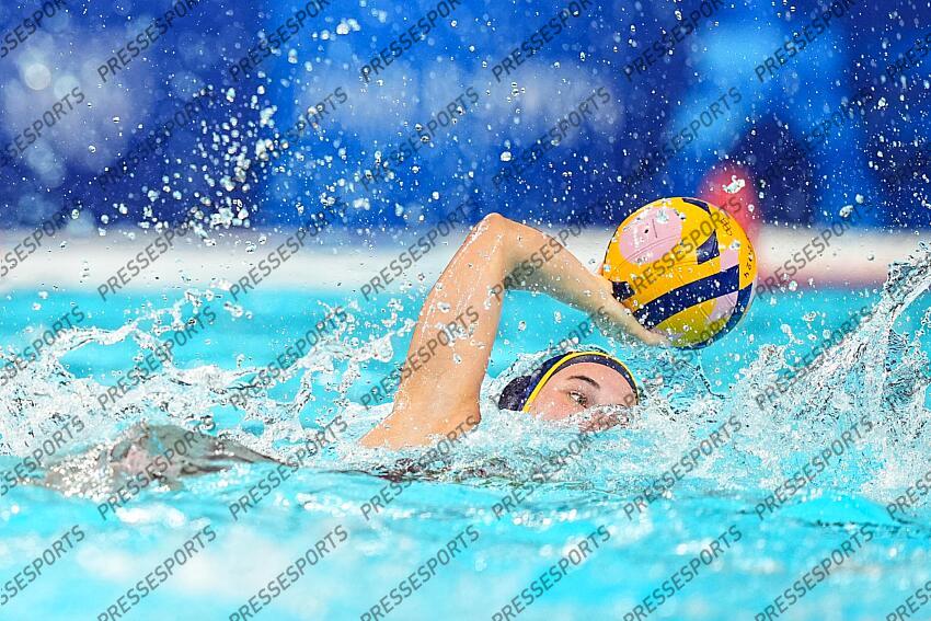 Isabel Piralkova Coello of Spain in action during Women's Gold Medal Match of the Water Polo between Australia and Spain on Paris La Defense Arena during the Paris 2024 Olympics Games on August 10, 2024 in Paris, France. AUSTRALIE-ESPAGNE 