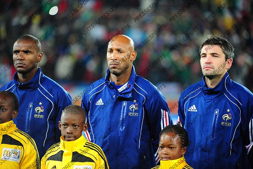 abidal (eric) anelka (nicolas) toulalan (jeremy) FRANCE-MEXIQUE (0-2) GROUPE A L'(27/12/2010) 