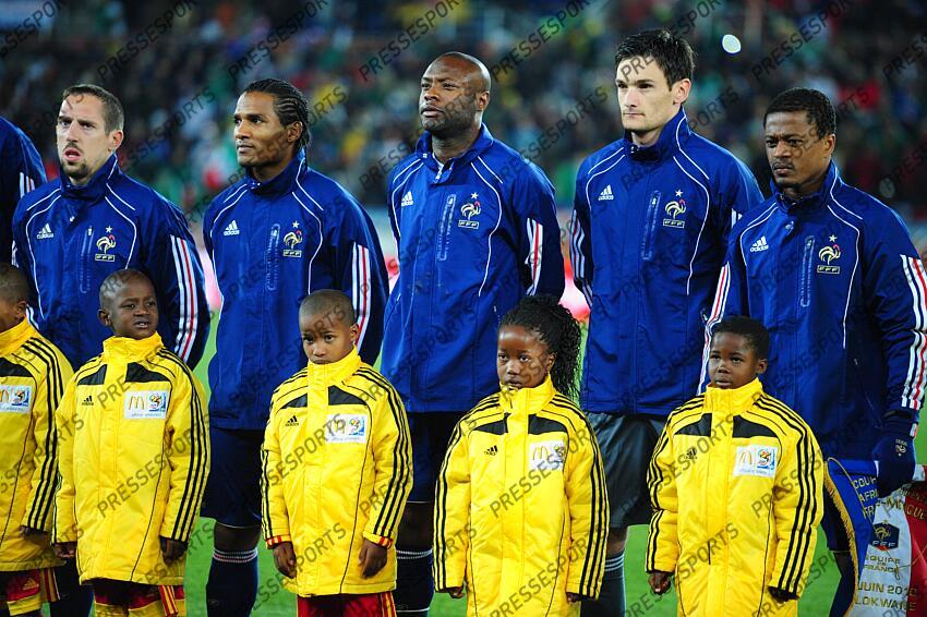 ribery (franck) malouda (florent) gallas (william) lloris (hugo) evra (patrice) FRANCE-MEXIQUE (0-2) GROUPE A FF(13/07/2010) HD 