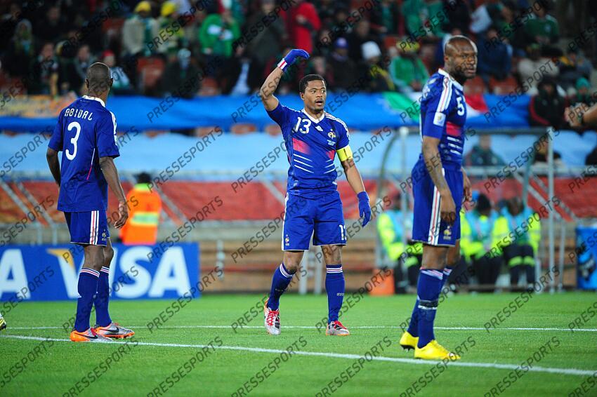 abidal (eric) - 3 - evra (patrice) FRANCE-MEXIQUE (0-2) GROUPE A gallas (william) - 5 - L'(26/08/2010) 