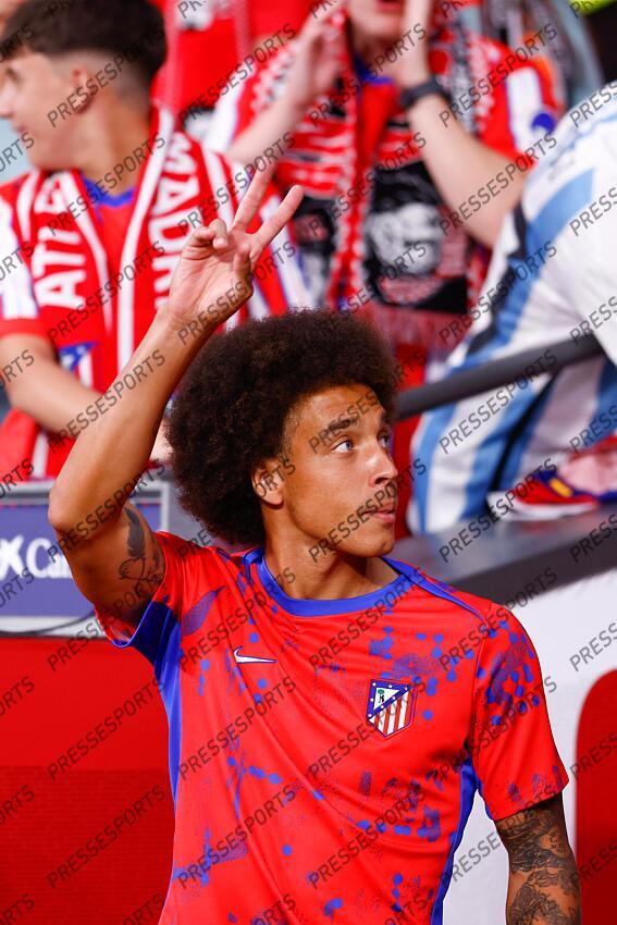 Axel Witsel of Atletico de Madrid gestures during the Spanish League, LaLiga EA Sports, football match played between Atletico de Madrid and Valencia CF at Civitas Metropolitano stadium on September 15, 2024, in Madrid, Spain. ATLETICO MADRID-VALENCE CF (3-0) 