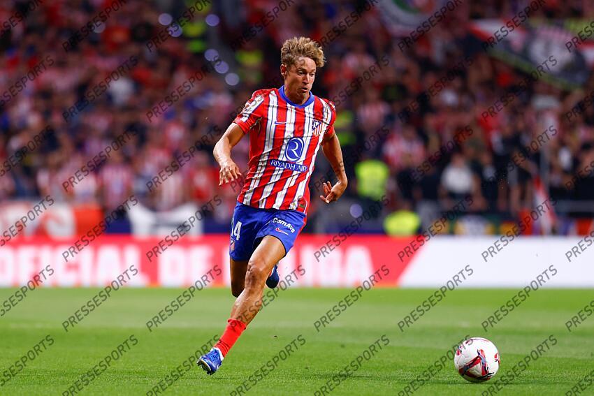Marcos Llorente of Atletico de Madrid in action during the Spanish League, LaLiga EA Sports, football match played between Atletico de Madrid and Valencia CF at Civitas Metropolitano stadium on September 15, 2024, in Madrid, Spain. ATLETICO MADRID-VALENCE CF (3-0) 