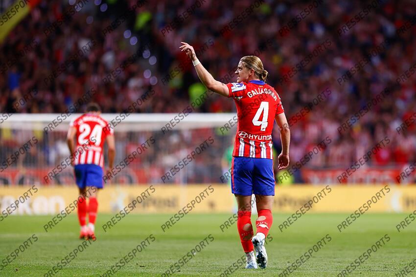 Conor Gallagher of Atletico de Madrid celebrates a goal during the Spanish League, LaLiga EA Sports, football match played between Atletico de Madrid and Valencia CF at Civitas Metropolitano stadium on September 15, 2024, in Madrid, Spain. ATLETICO MADRID-VALENCE CF (3-0) 