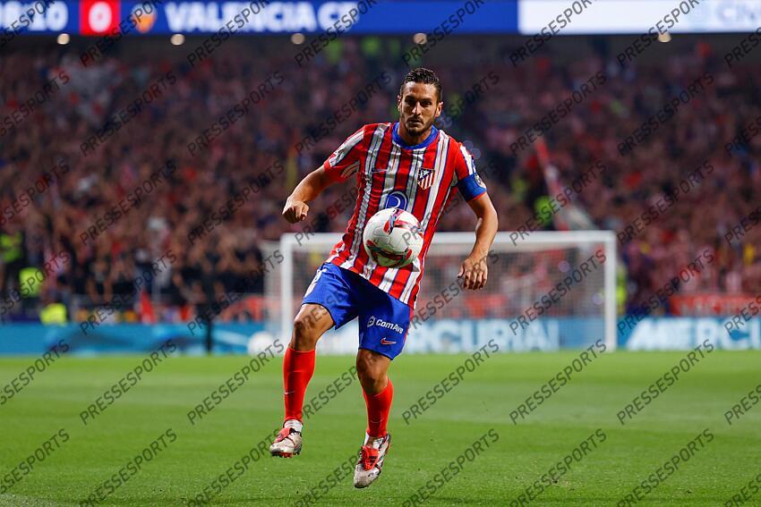 Jorge Resurreccion Koke of Atletico de Madrid in action during the Spanish League, LaLiga EA Sports, football match played between Atletico de Madrid and Valencia CF at Civitas Metropolitano stadium on September 15, 2024, in Madrid, Spain. ATLETICO MADRID-VALENCE CF (3-0) 