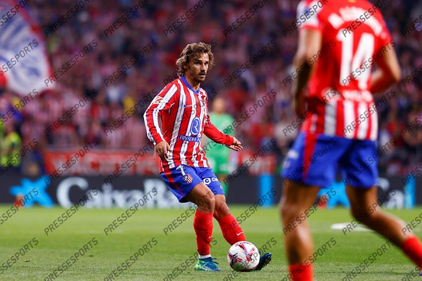 Antoine Griezmann of Atletico de Madrid in action during the Spanish League, LaLiga EA Sports, football match played between Atletico de Madrid and Valencia CF at Civitas Metropolitano stadium on September 15, 2024, in Madrid, Spain. ATLETICO MADRID-VALENCE CF (3-0) 