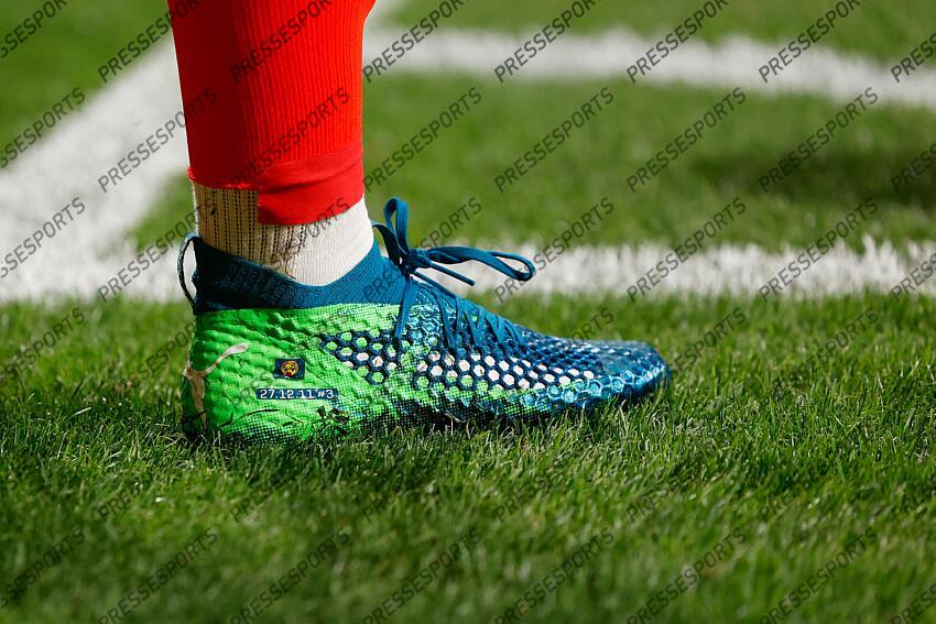 Shoes of Antoine Griezmann of Atletico de Madrid during the Spanish League, LaLiga EA Sports, football match played between Atletico de Madrid and Valencia CF at Civitas Metropolitano stadium on September 15, 2024, in Madrid, Spain. ATLETICO MADRID-VALENCE CF (3-0) 