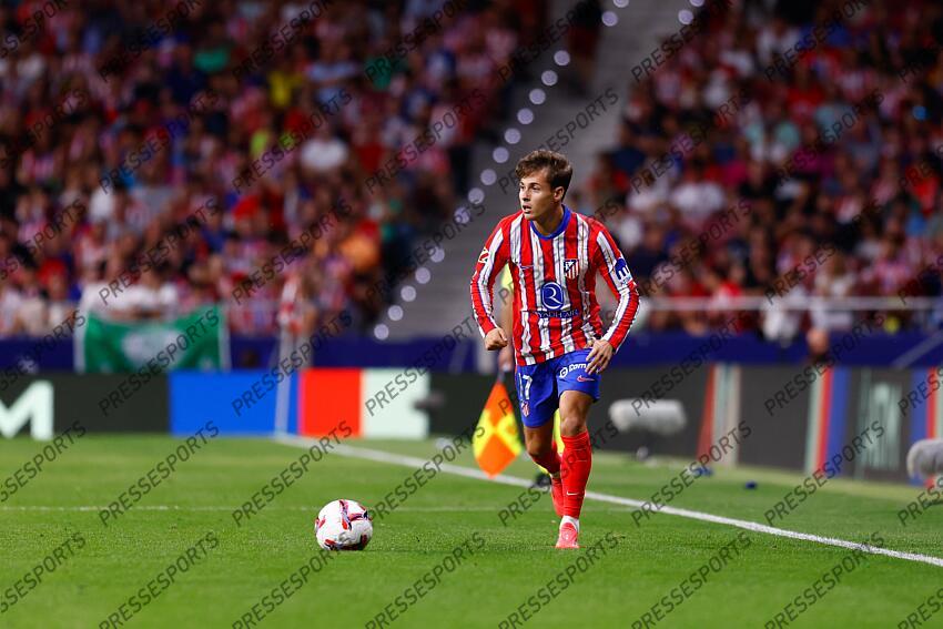 Rodrigo Riquelme of Atletico de Madrid in action during the Spanish League, LaLiga EA Sports, football match played between Atletico de Madrid and Valencia CF at Civitas Metropolitano stadium on September 15, 2024, in Madrid, Spain. ATLETICO MADRID-VALENCE CF (3-0) 