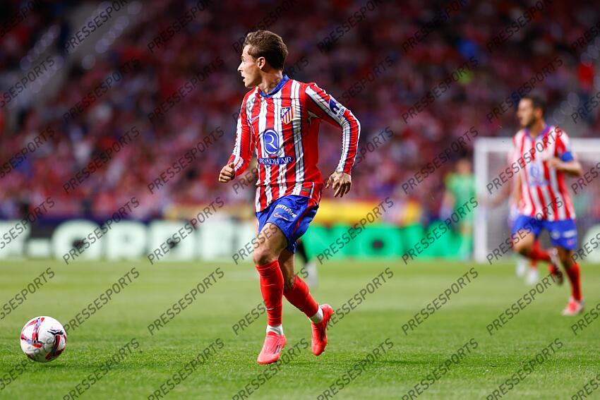 Rodrigo Riquelme of Atletico de Madrid in action during the Spanish League, LaLiga EA Sports, football match played between Atletico de Madrid and Valencia CF at Civitas Metropolitano stadium on September 15, 2024, in Madrid, Spain. ATLETICO MADRID-VALENCE CF (3-0) 
