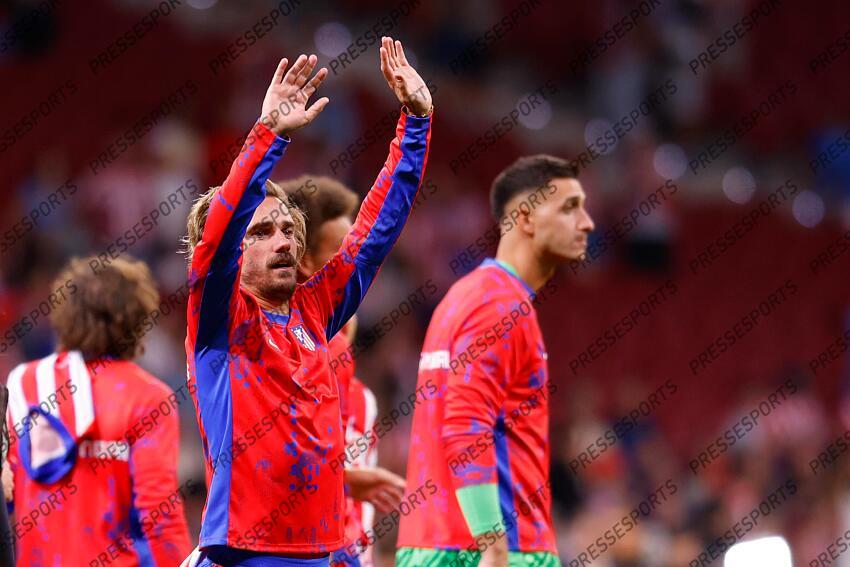 Antoine Griezmann of Atletico de Madrid gestures during the Spanish League, LaLiga EA Sports, football match played between Atletico de Madrid and Valencia CF at Civitas Metropolitano stadium on September 15, 2024, in Madrid, Spain. ATLETICO MADRID-VALENCE CF (3-0) 