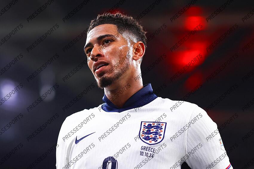 10 October 2024, London - UEFA Nations League - England v Greece - Jude Bellingham of England - Photo: Jacques Feeney / Offside. ANGLETERRE-GRECE (1-2) 