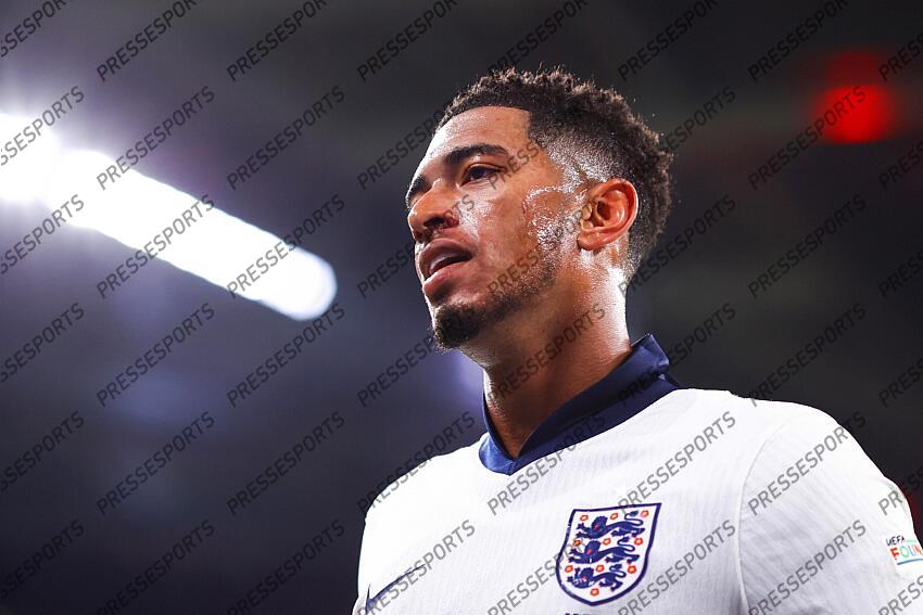 10 October 2024, London - UEFA Nations League - England v Greece - Jude Bellingham of England - Photo: Jacques Feeney / Offside. ANGLETERRE-GRECE (1-2) 