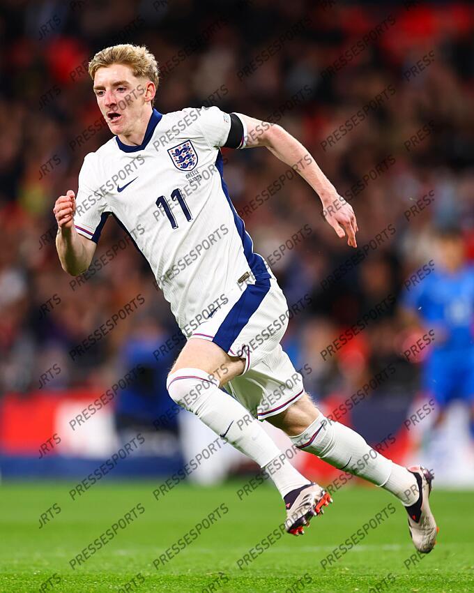 10 October 2024, London - UEFA Nations League - England v Greece - Anthony Gordon of England - Photo: Jacques Feeney / Offside. ANGLETERRE-GRECE (1-2) 