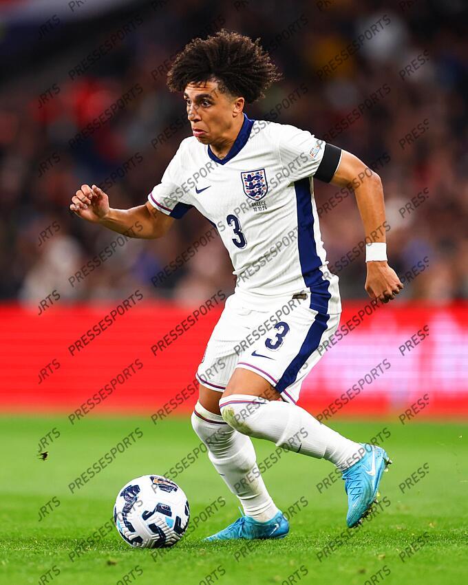 10 October 2024, London - UEFA Nations League - England v Greece - Rico Lewis of England - Photo: Jacques Feeney / Offside. ANGLETERRE-GRECE (1-2) 