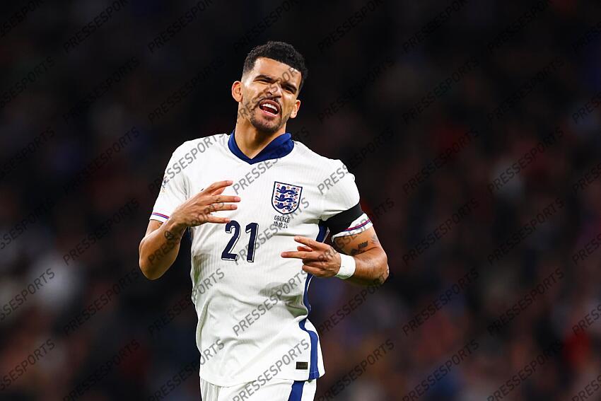 10 October 2024, London - UEFA Nations League - England v Greece - Dominic Solanke of England - Photo: Jacques Feeney / Offside. ANGLETERRE-GRECE (1-2) 