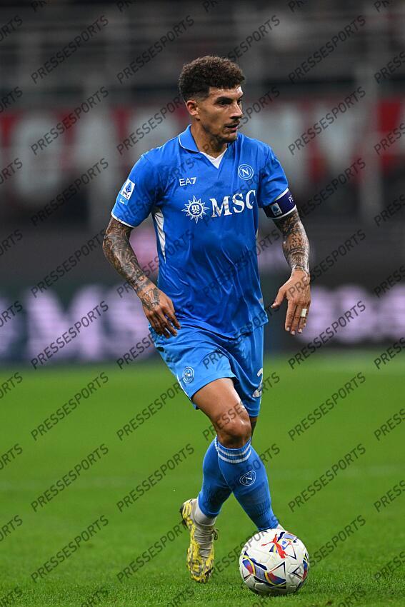 Giovanni Di Lorenzo (Napoli) during the Italian Serie A match between Milan 0-2 Napoli at Giuseppe Meazza Stadium on October 29, 2024 in Milano, Italy. (Photo by Maurizio Borsari/AFLO) AC MILAN-NAPLES (0-2) 