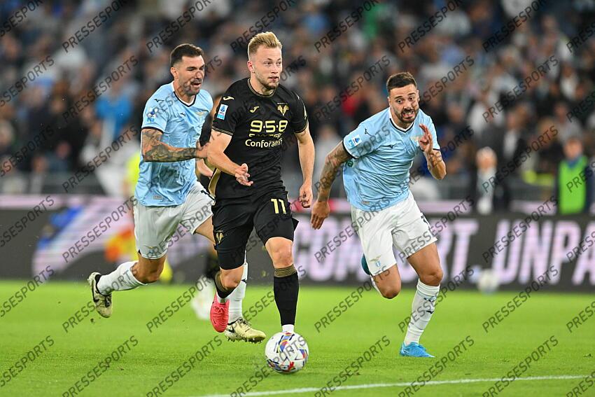 Foto IPP/Roberto Ramaccia Roma 16/9/2024 Campionato di Calcio Serie A 2024/2025 Lazio vs Hellas Verona Nella foto Casper Tengstedt nell’azione del gol del 1-1 Italy Photo Press - World Copyright LAZIO-HELLAS VERONE (2-1) 