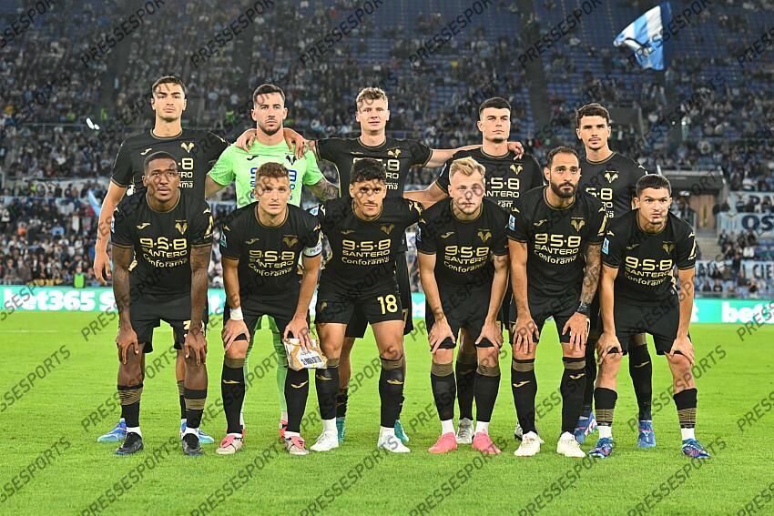 Foto IPP/Roberto Ramaccia Roma 16/9/2024 Campionato di Calcio Serie A 2024/2025 Lazio vs Hellas Verona Nella foto la formazione del Hellas Verona schierata Italy Photo Press - World Copyright LAZIO-HELLAS VERONE (2-1) 