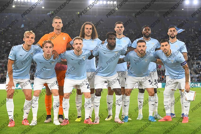 Foto IPP/Luciano Adriani Roma 16/09/2024 Campionato di Calcio Serie A 2024/2025 Lazio vs Hellas Verona Nella foto: la formazione della Lazio Italy Photo Press - World Copyright LAZIO-HELLAS VERONE (2-1) 