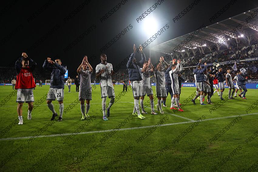 Final joy (Inter) during the Italian Serie A " match between Empoli 0-3 Inter at Carlo Castellani Stadium on October 30, 2024 in Empoli, Italy. (Photo by Maurizio Borsari/AFLO) EMPOLI-INTER MILAN (0-3) 
