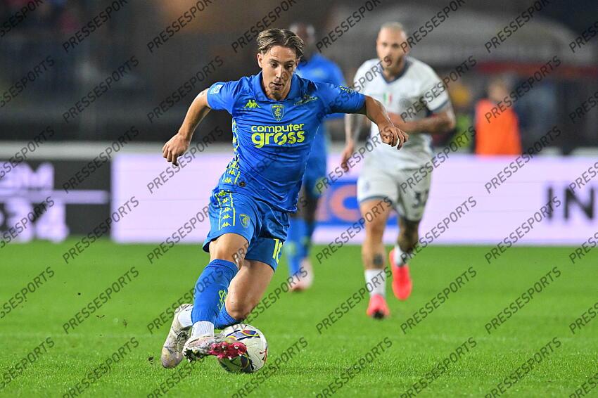 Foto IPP/Roberto Ramaccia Empoli 30/10/2024 Campionato di Calcio Serie A 2024/2025 Empoli vs Inter Nella foto Jacopo Fazzini in azione palla al piede Italy Photo Press - World Copyright EMPOLI-INTER MILAN (0-3) 