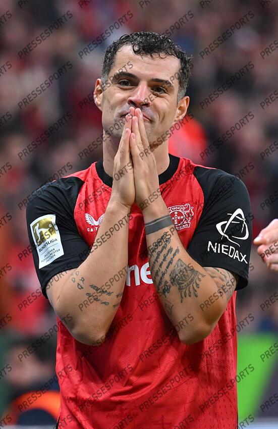 Granit Xhaka (Leverkusen) Leverkusen, 01.11.2024, Fussball, Bundesliga, Bayer 04 Leverkusen - VfB Stuttgart BAYER LEVERKUSEN-VfB STUTTGART (0-0) 