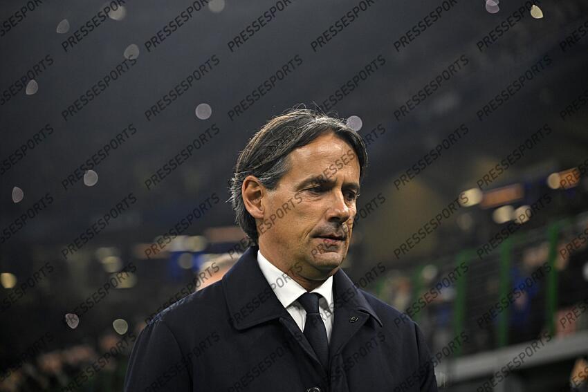 Foto IPP/Paolo Bona Milano 06/11//2024 UEFA Champions League di Calcio stagione 2024/2025 partita Inter-Arsenal Nella foto Simone Inzaghi, allenatore dell’Inter Italy Photo Press Worldwide Copyright INTER MILAN-ARSENAL (1-0) 