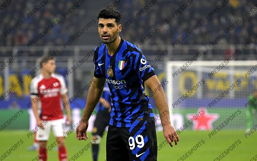 Foto IPP/Paolo Bona Milano 06/11//2024 UEFA Champions League di Calcio stagione 2024/2025 partita Inter-Arsenal Nella foto Mehdi Taremi Italy Photo Press Worldwide Copyright INTER MILAN-ARSENAL (1-0) 