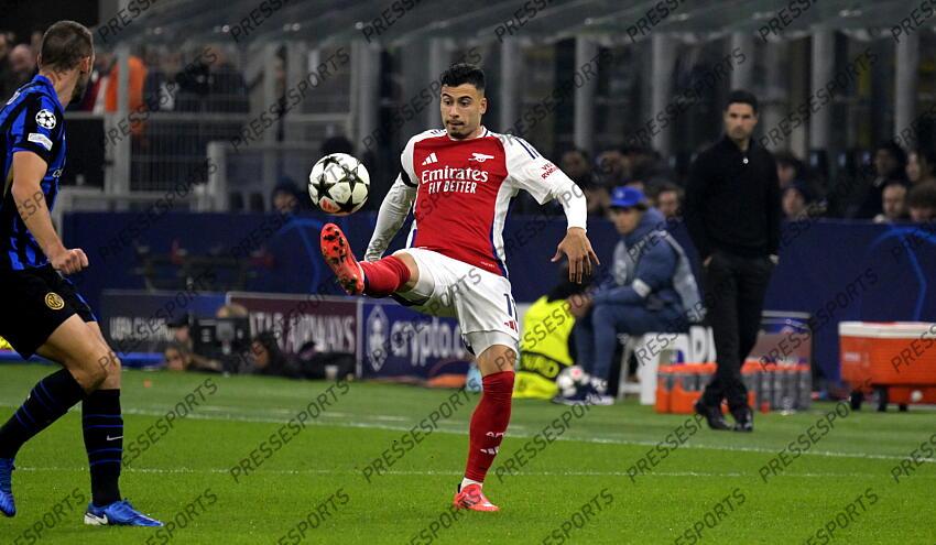 Foto IPP/Paolo Bona Milano 06/11//2024 UEFA Champions League di Calcio stagione 2024/2025 partita Inter-Arsenal Nella foto Gabriel Martinelli Italy Photo Press Worldwide Copyright INTER MILAN-ARSENAL (1-0) 