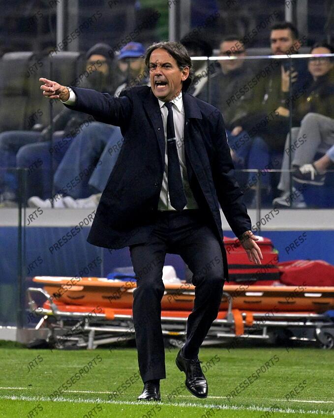 Foto IPP/Paolo Bona Milano 06/11//2024 UEFA Champions League di Calcio stagione 2024/2025 partita Inter-Arsenal Nella foto Simone Inzaghi allenatore dell’Inter Italy Photo Press Worldwide Copyright INTER MILAN-ARSENAL (1-0) 