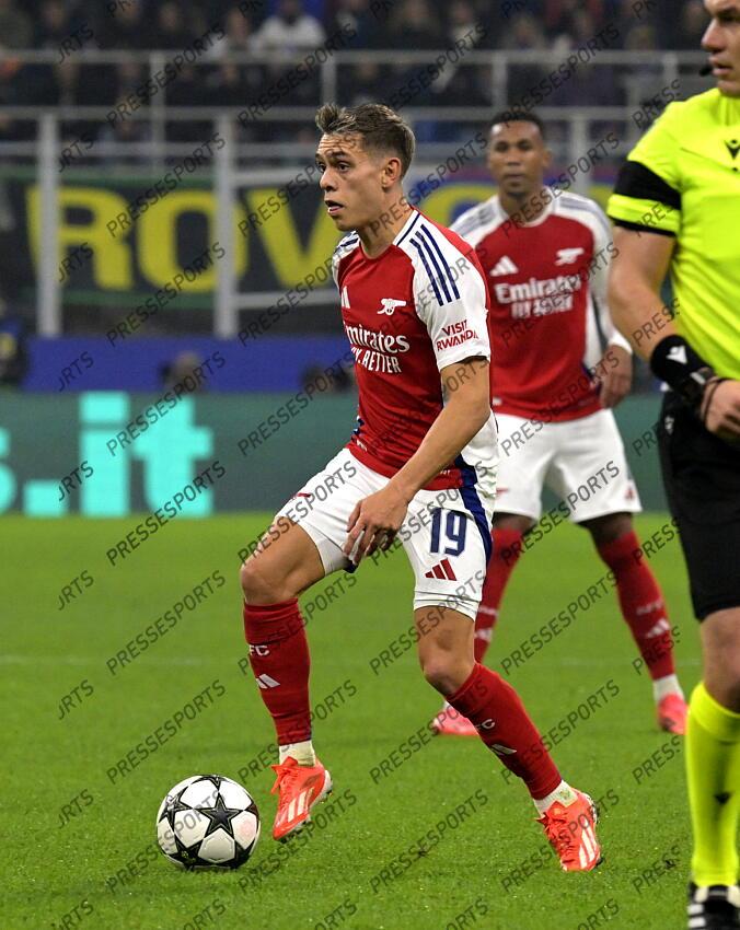 Foto IPP/Paolo Bona Milano 06/11//2024 UEFA Champions League di Calcio stagione 2024/2025 partita Inter-Arsenal Nella foto Leandro Trossard Italy Photo Press Worldwide Copyright INTER MILAN-ARSENAL (1-0) 