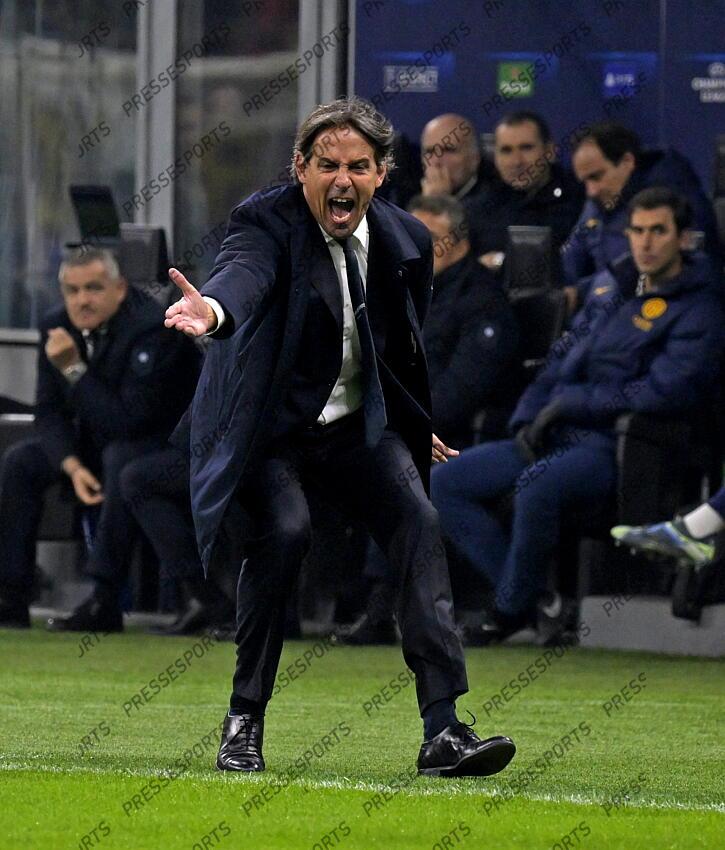 Foto IPP/Paolo Bona Milano 06/11//2024 UEFA Champions League di Calcio stagione 2024/2025 partita Inter-Arsenal Nella foto Simone Inzaghi allenatore dell’Inter Italy Photo Press Worldwide Copyright INTER MILAN-ARSENAL (1-0) 