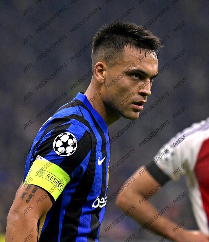 Foto IPP/Paolo Bona Milano 06/11//2024 UEFA Champions League di Calcio stagione 2024/2025 partita Inter-Arsenal Nella foto Lautaro Martinez Italy Photo Press Worldwide Copyright INTER MILAN-ARSENAL (1-0) 