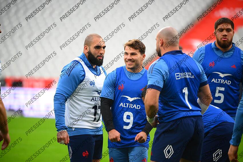 wardi (reda) dupont (antoine) STAGE FRANCE entrainement du capitaine avant France / Japon 