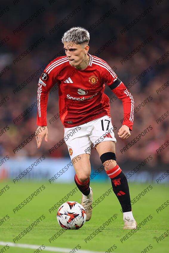 7th November 2024 - UEFA Europa League - League Phase - Manchester United v PAOK Salonika - Alejandro Garnacho of Manchester United - Photo: Simon Stacpoole / Offside. MANCHESTER UNITED-PAOK SALONIQUE (2-0) 