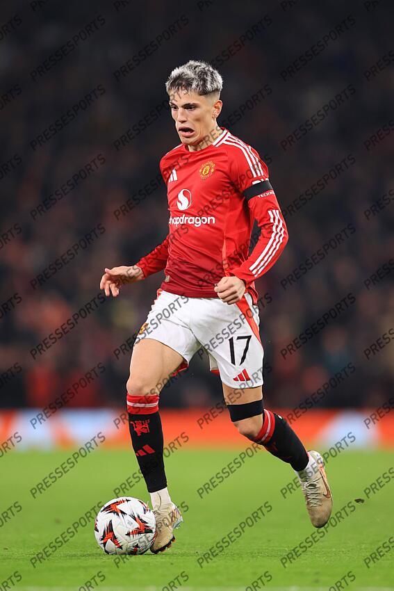 7th November 2024 - UEFA Europa League - League Phase - Manchester United v PAOK Salonika - Alejandro Garnacho of Manchester United - Photo: Simon Stacpoole / Offside. MANCHESTER UNITED-PAOK SALONIQUE (2-0) 