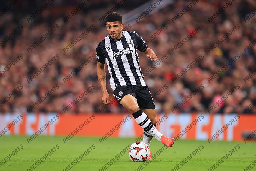 7th November 2024 - UEFA Europa League - League Phase - Manchester United v PAOK Salonika - Taison of PAOK Salonika - Photo: Simon Stacpoole / Offside. MANCHESTER UNITED-PAOK SALONIQUE (2-0) 