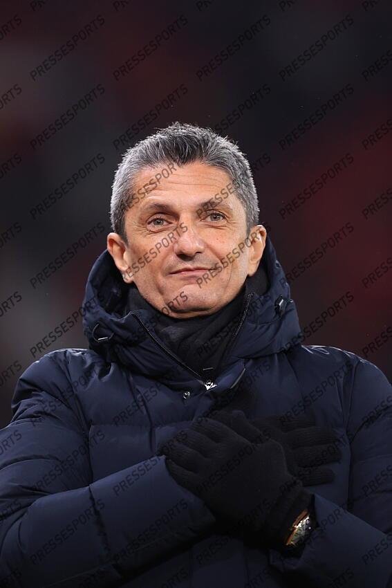 7th November 2024 - UEFA Europa League - League Phase - Manchester United v PAOK Salonika - PAOK Salonika coach Razvan Lucescu - Photo: Simon Stacpoole / Offside. MANCHESTER UNITED-PAOK SALONIQUE (2-0) 
