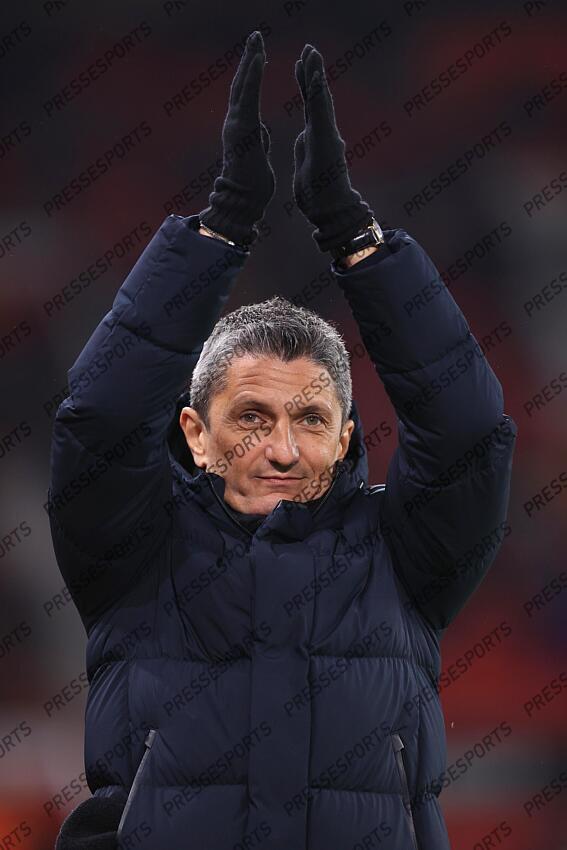 7th November 2024 - UEFA Europa League - League Phase - Manchester United v PAOK Salonika - PAOK Salonika coach Razvan Lucescu - Photo: Simon Stacpoole / Offside. MANCHESTER UNITED-PAOK SALONIQUE (2-0) 