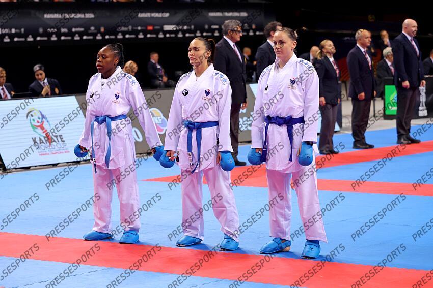 equipe femme combat agier (alizee) (fra) avazeri (lea) (fra) zameto (jennifer) (fra) COMBAT FEMMES 