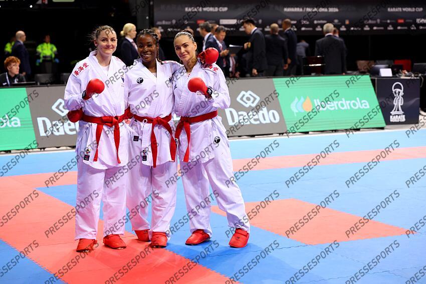 equipe femme combat agier (alizee) (fra) avazeri (lea) (fra) sombe (thalya) (fra) COMBAT FEMMES 