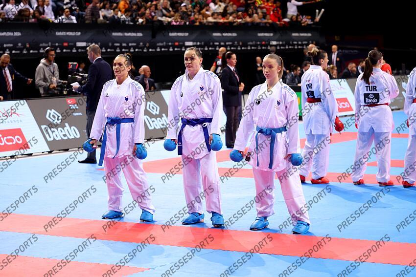 equipe femme combat agier (alizee) (fra) avazeri (lea) (fra) yvon (sydney) (fra) COMBAT FEMMES 