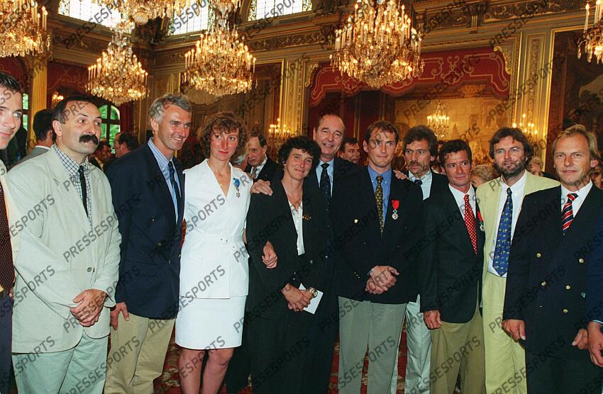 VOILE 1997 REMISE DE LA LEGION D'HONNEUR A AUGUIN GOSS CHABAUD