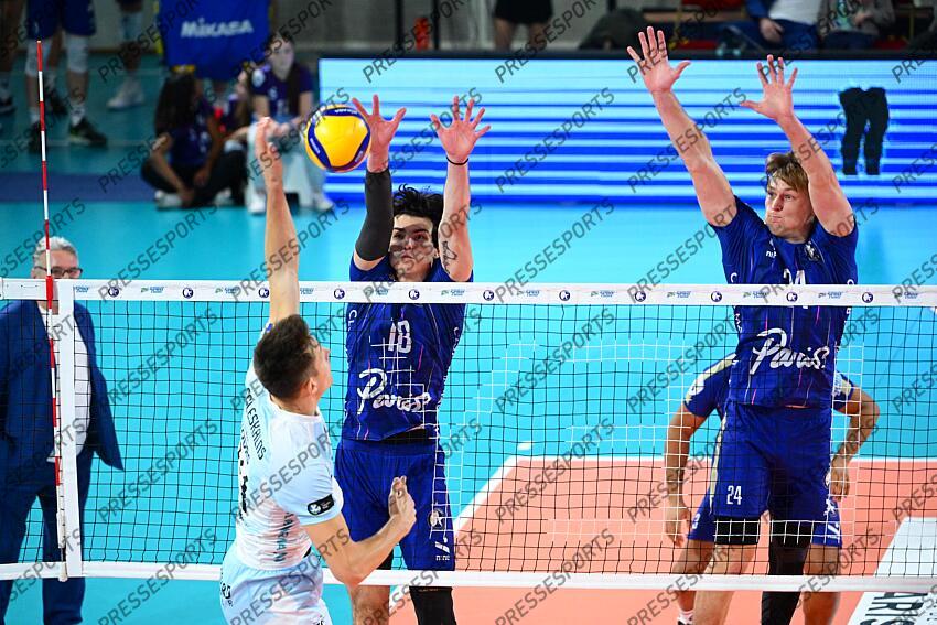 egleskalns (hermans) mujanovic (nik) wetter (daniel) PARIS VOLLEY-TOURS (1-3) 