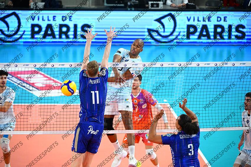 nacimento dos santos (leandro) prevert (gildas) PARIS VOLLEY-TOURS (1-3) 